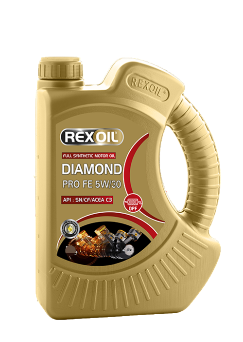 (4'lü Koli) Rexoil 4 LT Diomand Pro Fe 5W/30 DPF SN/CF Motor Yağı