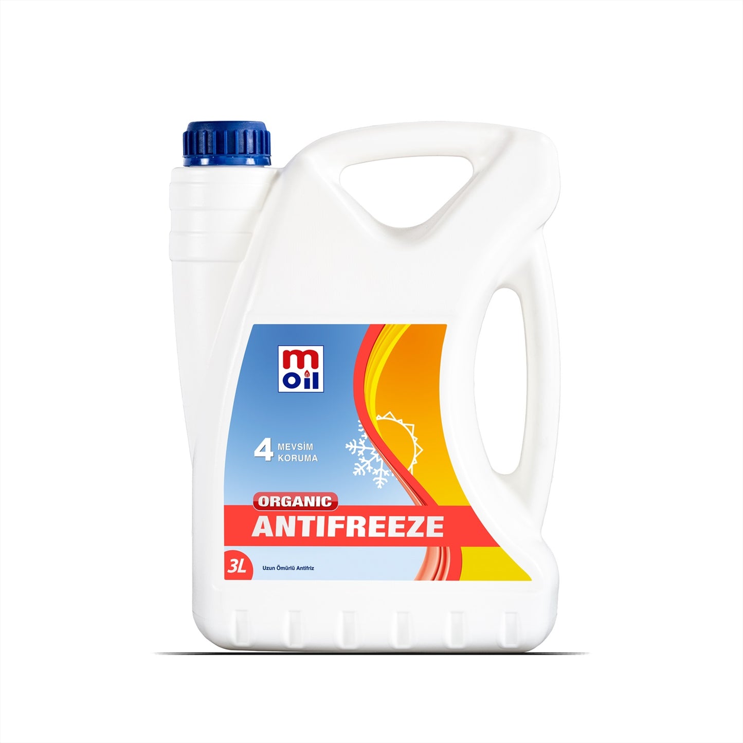 (4'lü Koli) Moil 3 LT Organik Kırmızı Antifriz